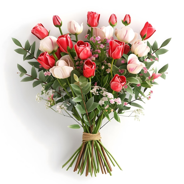 Bouquet de roses pour la fête de la Saint-Valentin