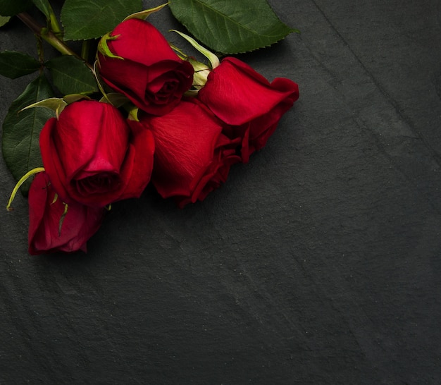 Bouquet de roses rouges