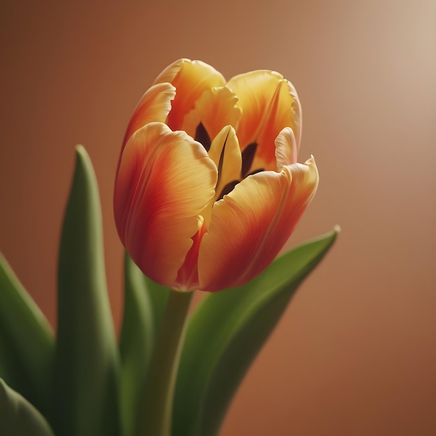 Un bouquet de tulipes colorées