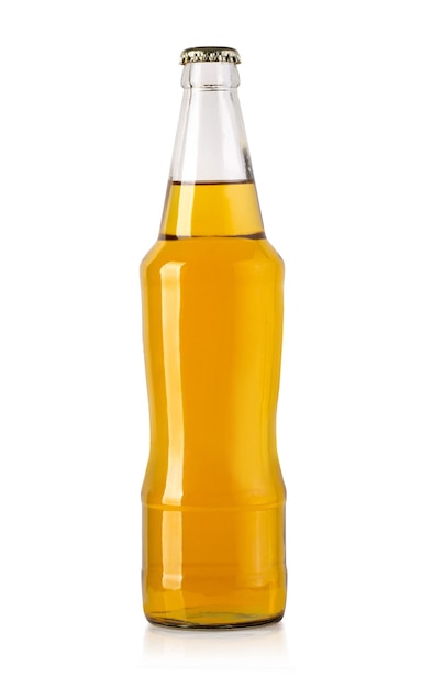 Bouteille de bière jaune