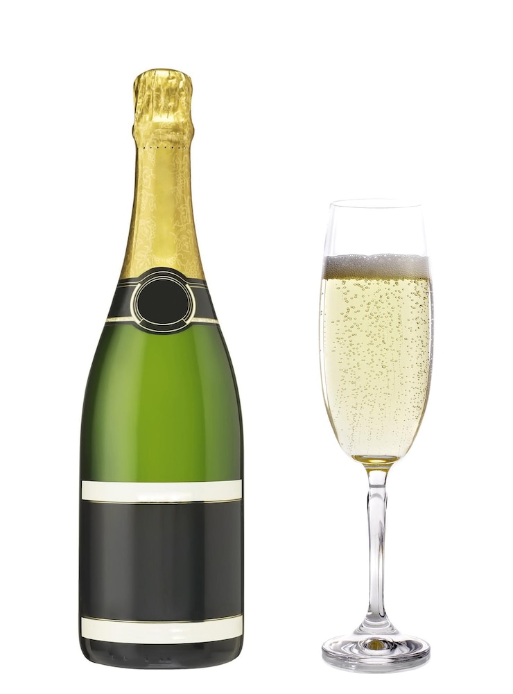 Photo bouteille de champagne