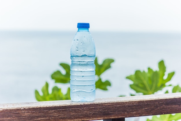 Bouteille D'eau Potable Propre Contre La Mer