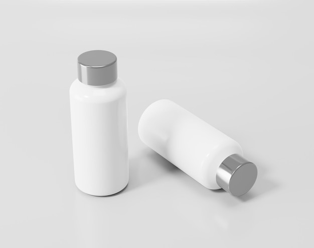 Bouteille d'eau thermos en plastique transparent