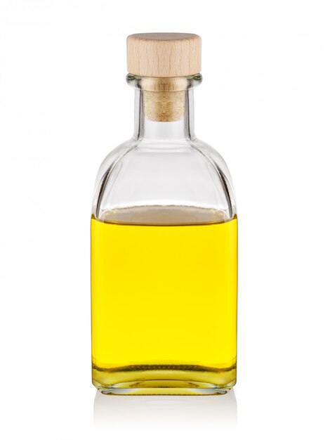 Bouteille d'huile jaune