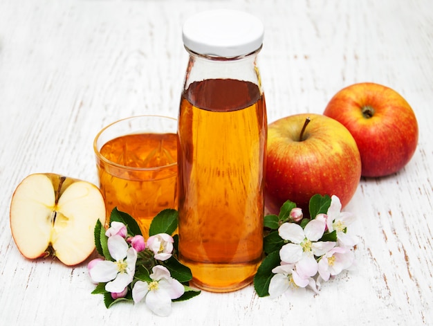 Bouteille de jus de pomme