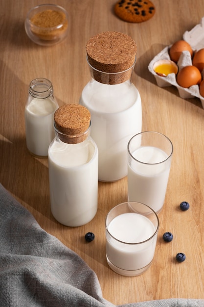 Bouteille de lait en verre classique