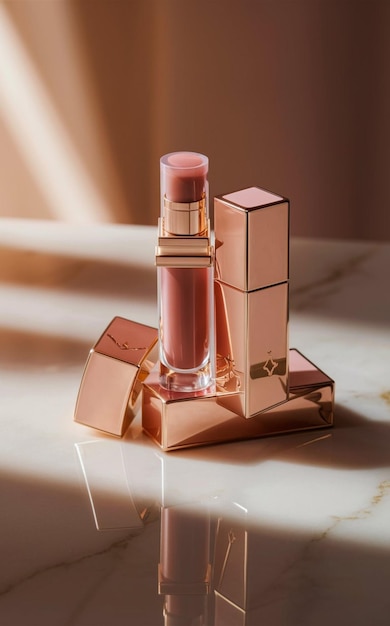 une bouteille de parfum avec une bouteelle de parfum rose