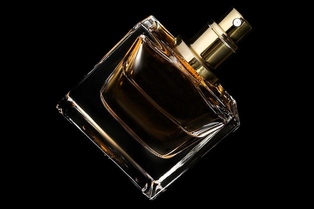 Bouteille de parfum isolée