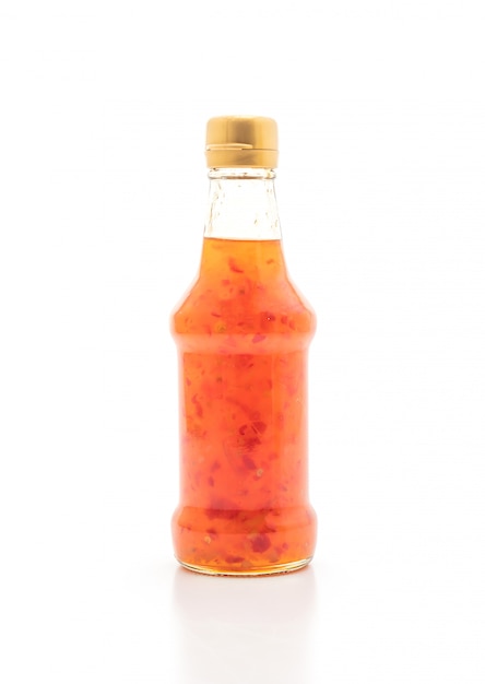 bouteille de sauce sucrée et chili