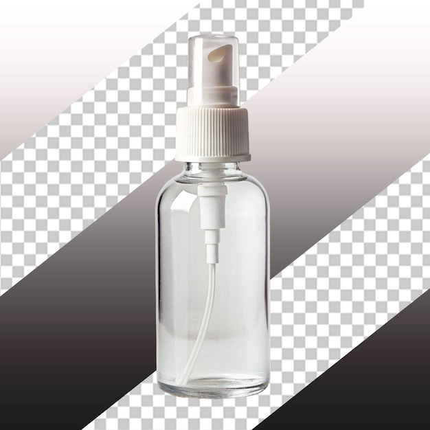 Bouteille de sérum isolée sur fond transparent