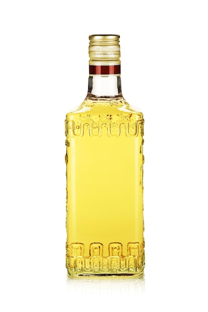 Bouteille de tequila d'or