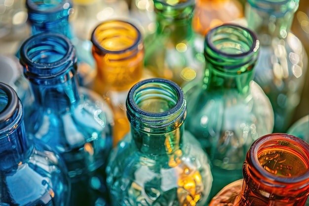 Bouteille en verre Bouteilles en verre préparées pour le recyclage