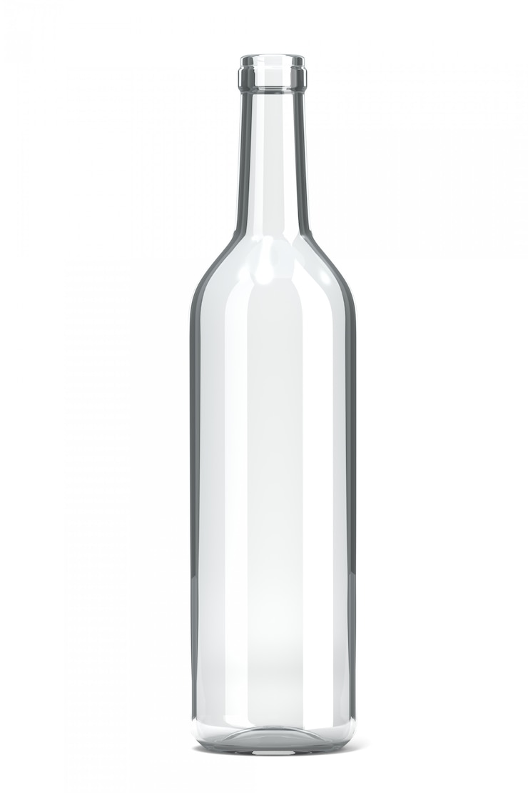 Photo bouteille en verre vide