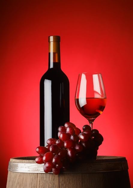 Bouteille Et Verre De Vin