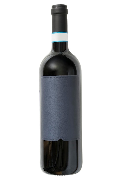 Photo bouteille de vin isolé