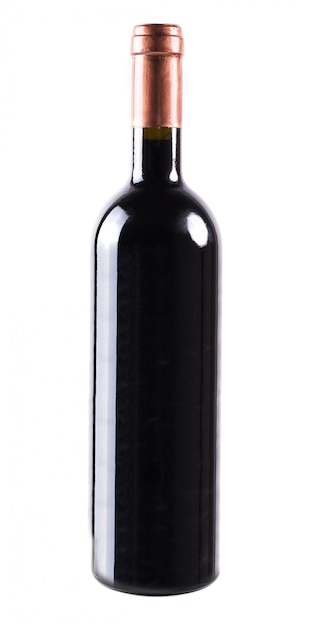 Bouteille de vin isolée