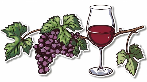 une bouteille de vin et un verre de vin une image pour une cave à vin plantations de vignes