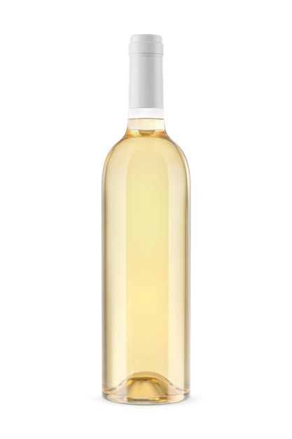 Bouteille de vin en verre vide isolé sur fond blanc 16859102 Photo