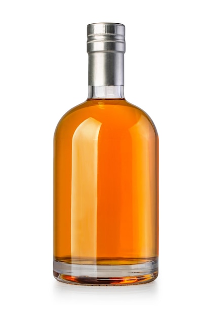 Bouteille de whisky isolé sur blanc