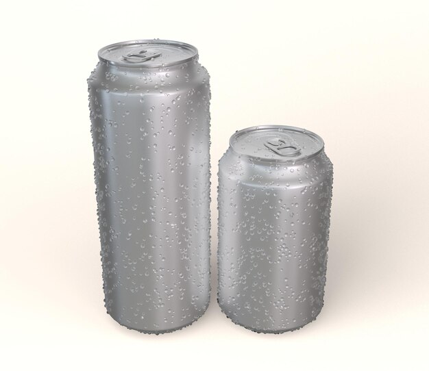 Photo bouteilles en aluminium de 330 ml à 500 ml