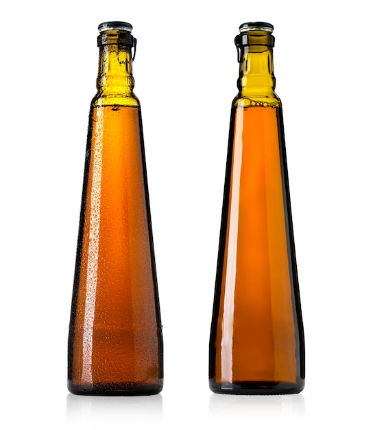 Bouteilles de bière brune