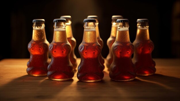 Photo bouteilles de cola gazeuses