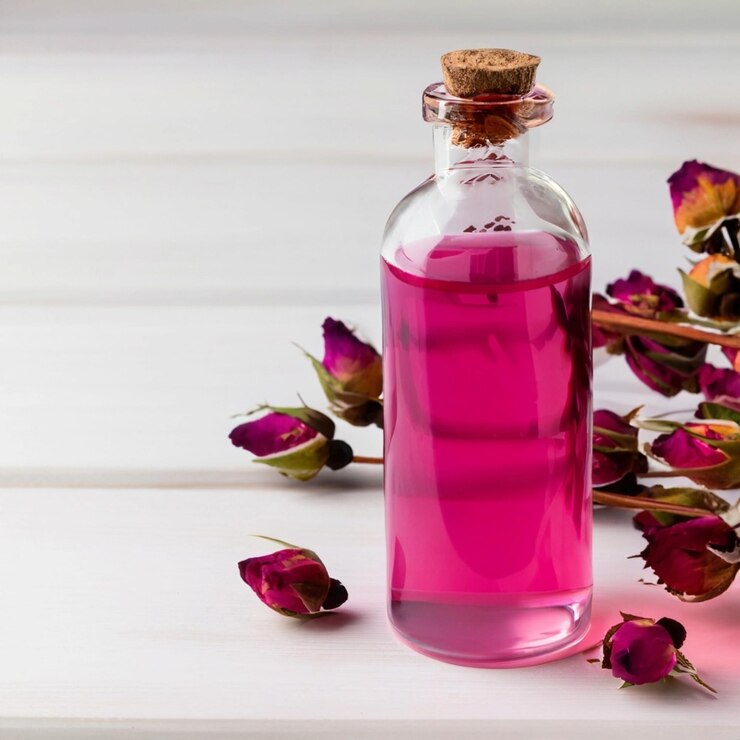 Photo bouteilles d'huile organique