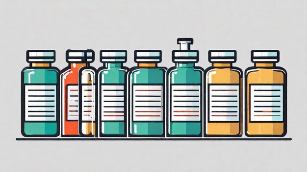 Photo bouteilles d'ordonnance médicale