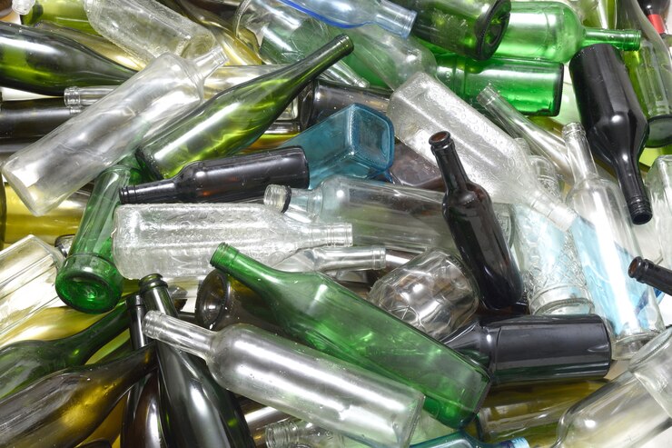 Photo bouteilles en verre