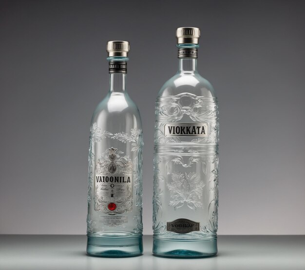 Photo bouteilles de vodka une marque de vodka produite par le fabricant italien ferrero