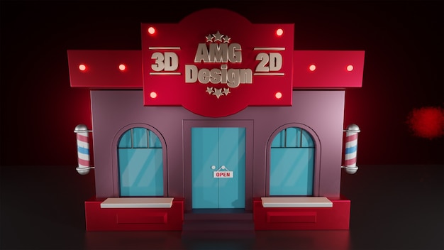 Boutique 3D pour faire du shopping et plus