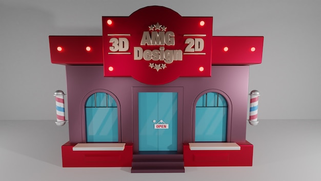 boutique 3d rouge