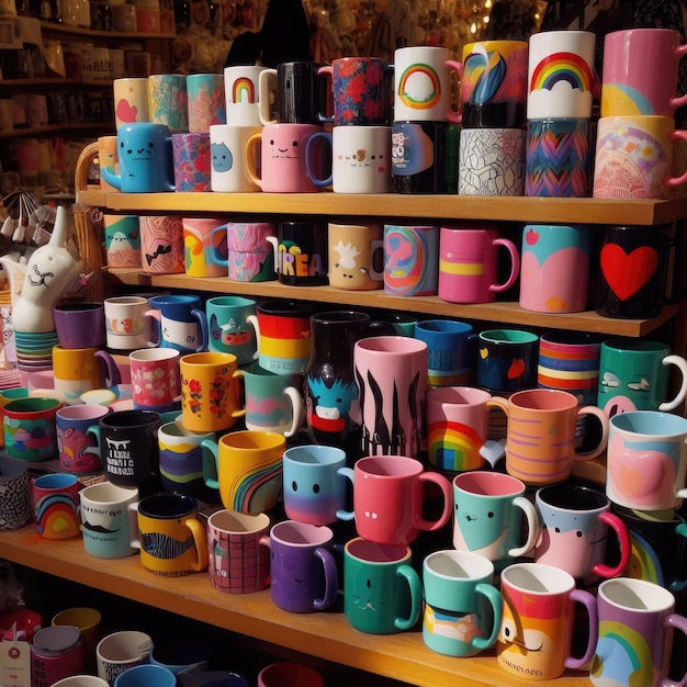 boutique de souvenirs au marché