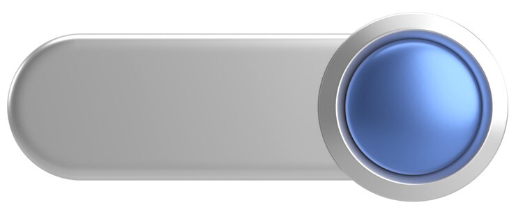 Photo bouton 3d bouton vide illustration en 3d