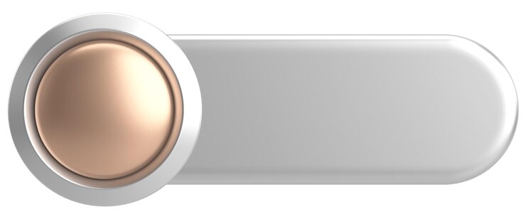 Photo le bouton 3d le bouton vide illustration 3d