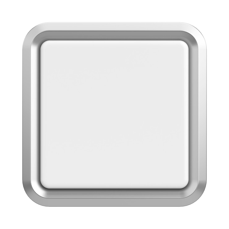 Photo le bouton 3d le bouton vide illustration 3d