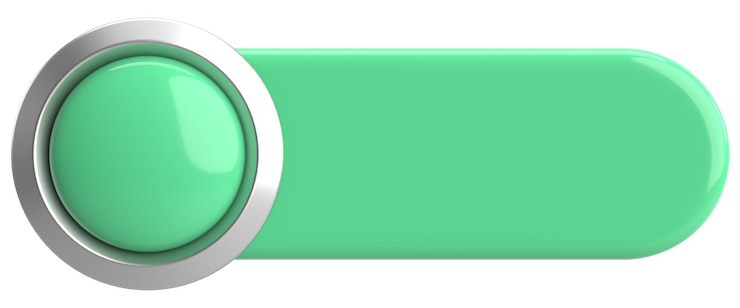 Photo bouton 3d bouton vide illustration 3d