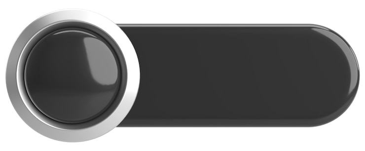 Photo bouton 3d bouton vide illustration 3d
