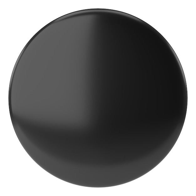Le bouton 3D Le bouton vide Illustration 3D
