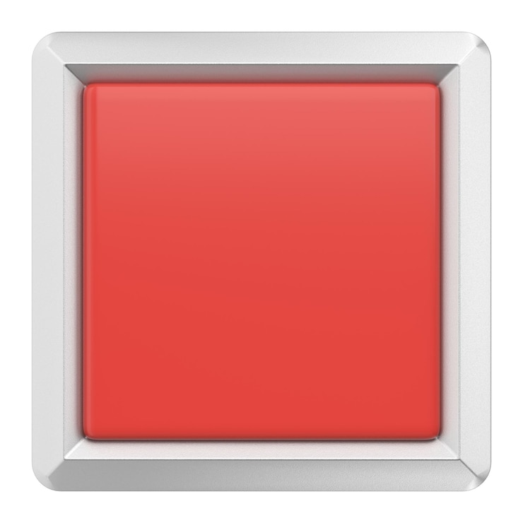 Photo bouton 3d bouton vide illustration 3d