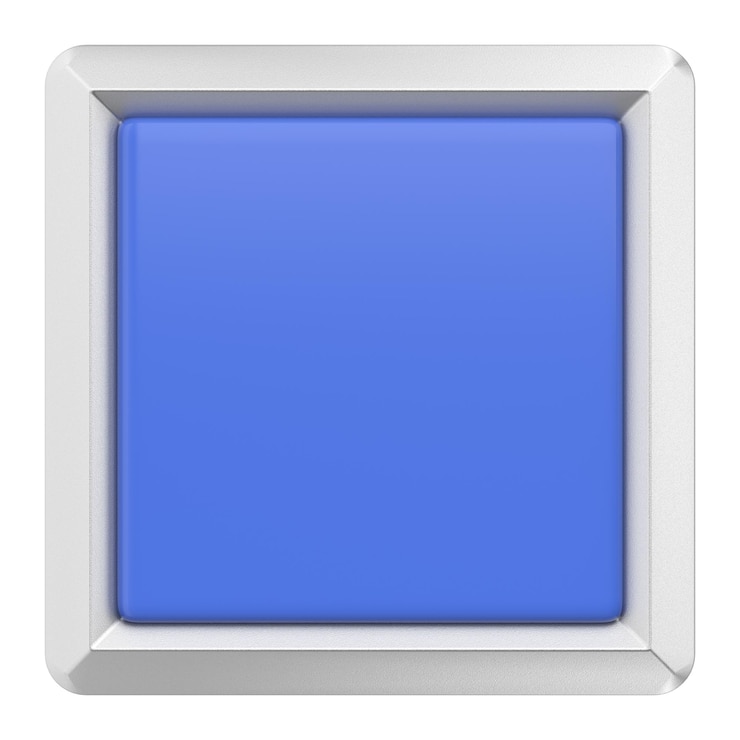 Photo bouton 3d bouton vide illustration 3d