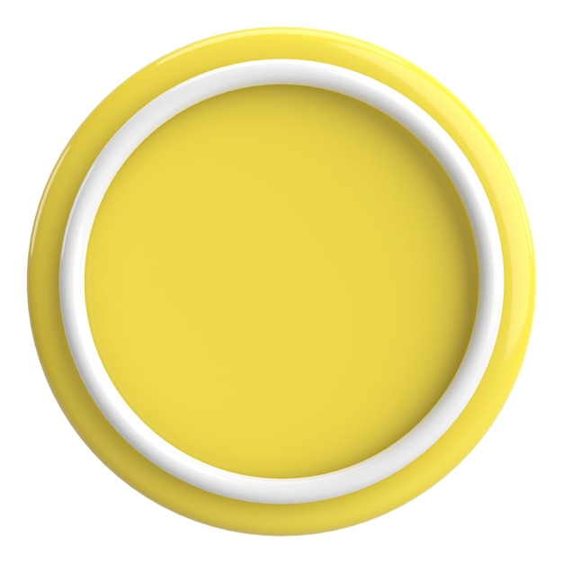 Photo bouton cercle 3d bouton vide illustration 3d