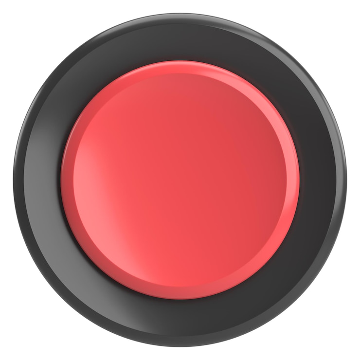 Photo bouton cercle 3d bouton vide illustration 3d