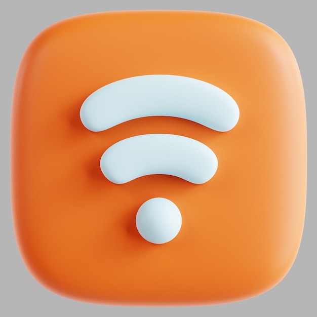 Photo le bouton wifi 3d