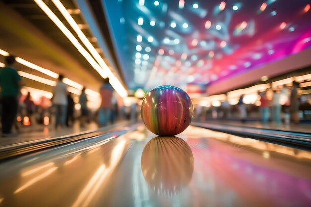 Un bowling urbain animé avec des quilleurs