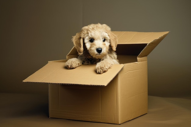 Boxed Joy Un chiot joueur