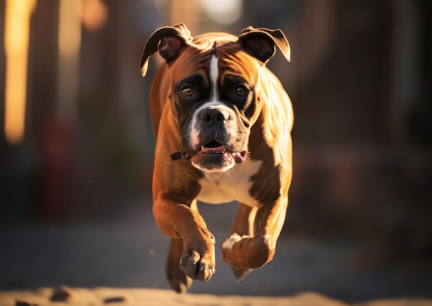 Le Boxer est une race de chien à poil court de taille moyenne à grande