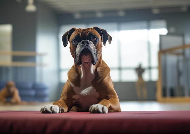 Le Boxer est une race de chien à poil court de taille moyenne à grande