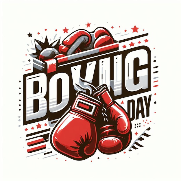 Photo boxing day posterflyerbanner et photos gratuites en fond blanc