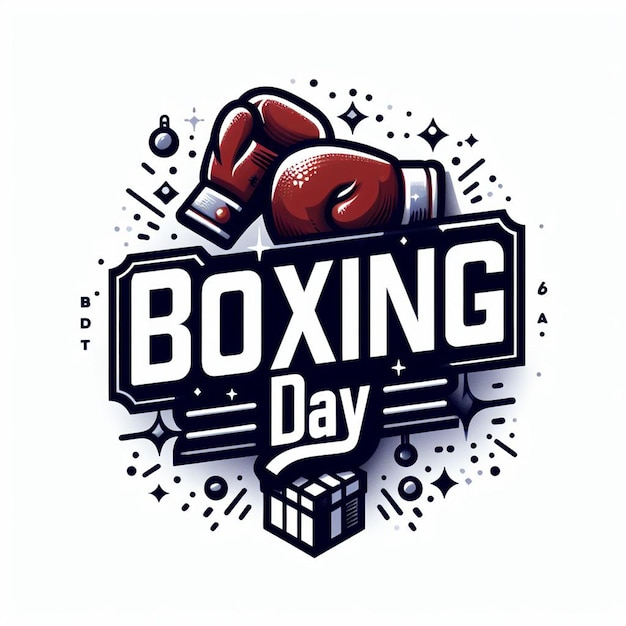 Boxing day PosterFlyerBanner et photos gratuites en fond blanc